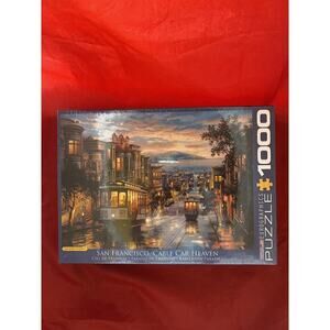 New Sealed in Box Eurographics Puzzle by Eugene Lushpin San Francisco, Cable Car